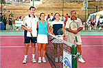 Torneo Robledo 2000. León y Ruano con Rodríguez y Lecen. Foto de GYB