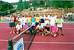 Torneo Robledo 2000. León y Ruano con equipo de organización. Foto de GYB